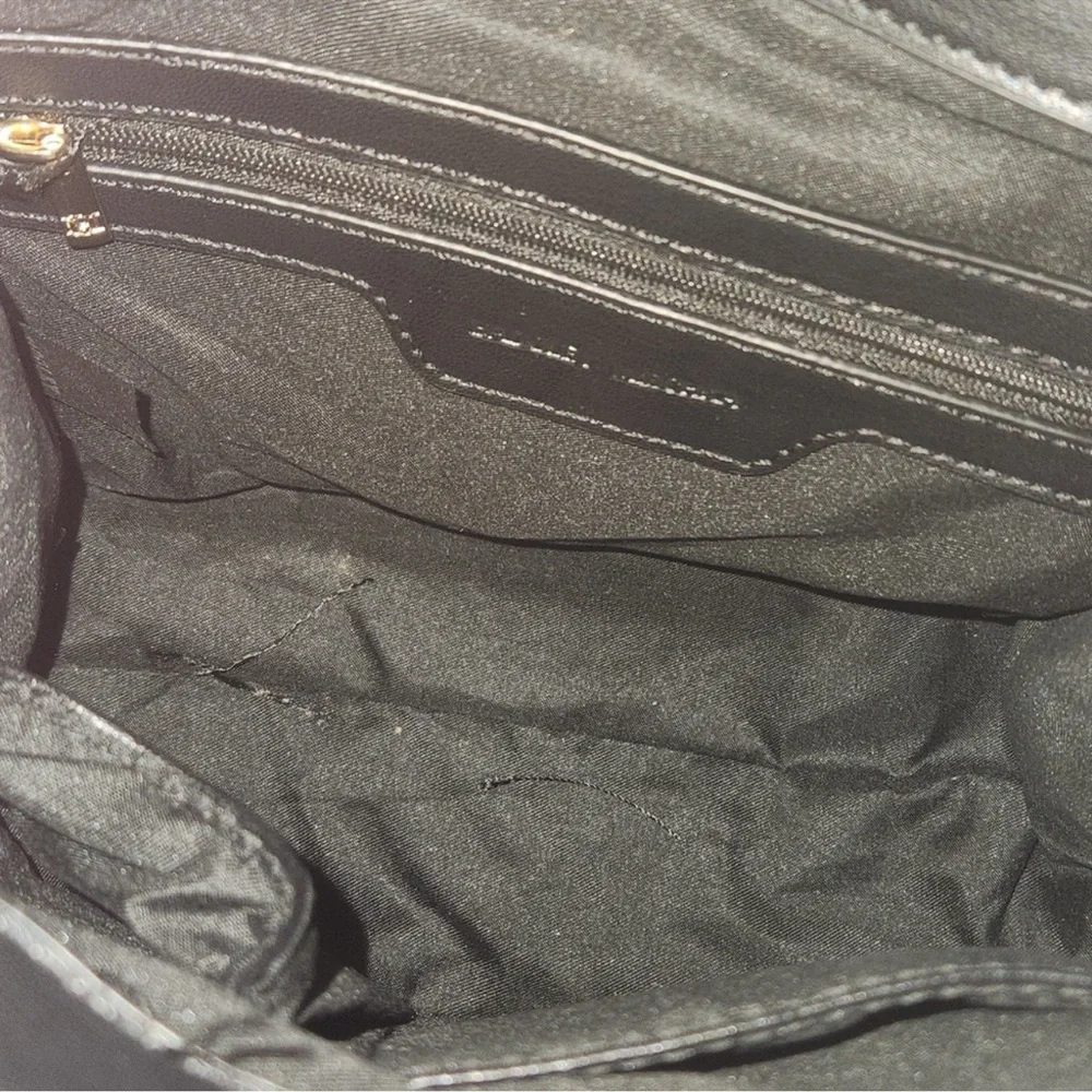 Badgley Mischka Fur Border Satchel Retail $159 NWT - Picture 8 of 12